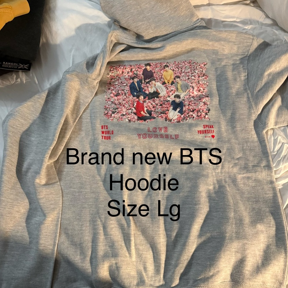 BTS Gray Hoodie - Love Yourself Collection